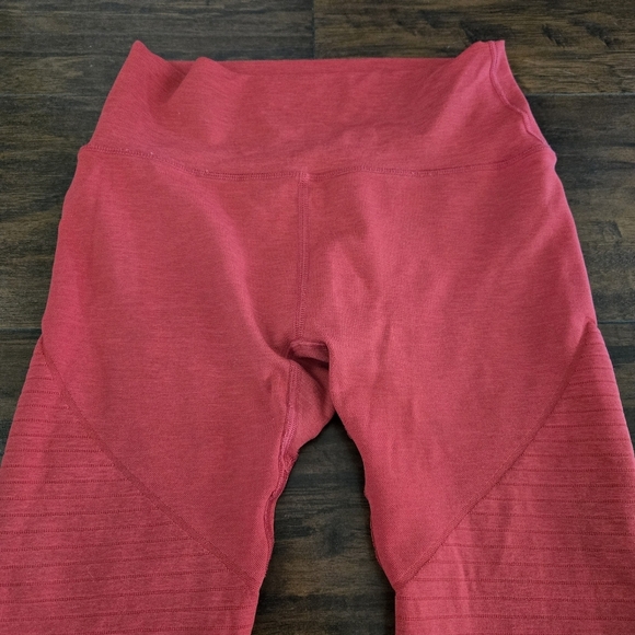Alphalete OG Revival Leggings Seamless Athletic Full Length High-Rise Red Coral - Picture 2 of 7